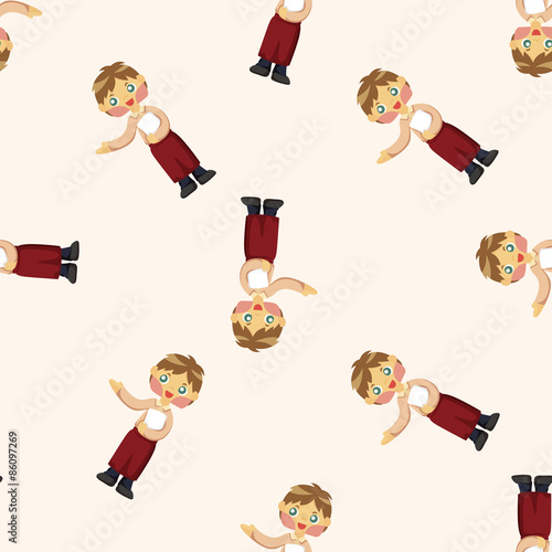 flight attendants ,seamless pattern