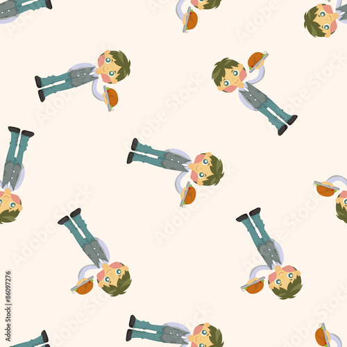 flight attendants ,seamless pattern