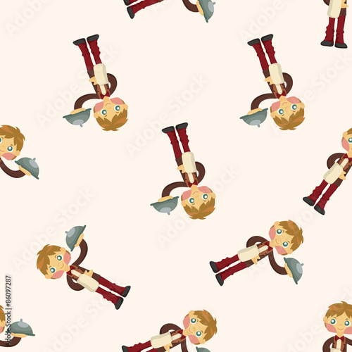 flight attendants ,seamless pattern