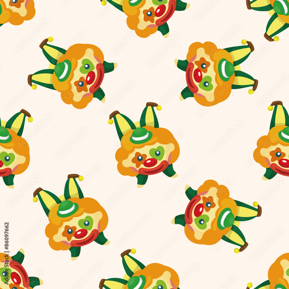 Obraz premium clowns ,seamless pattern