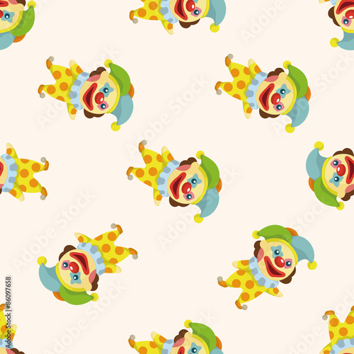 clowns ,seamless pattern