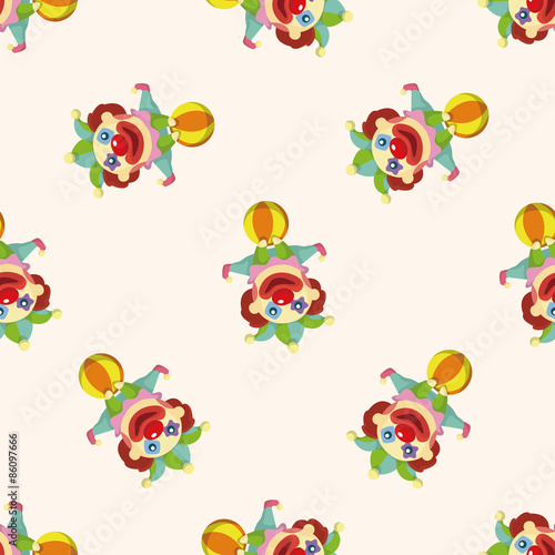clowns ,seamless pattern