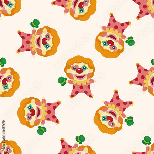 clowns ,seamless pattern
