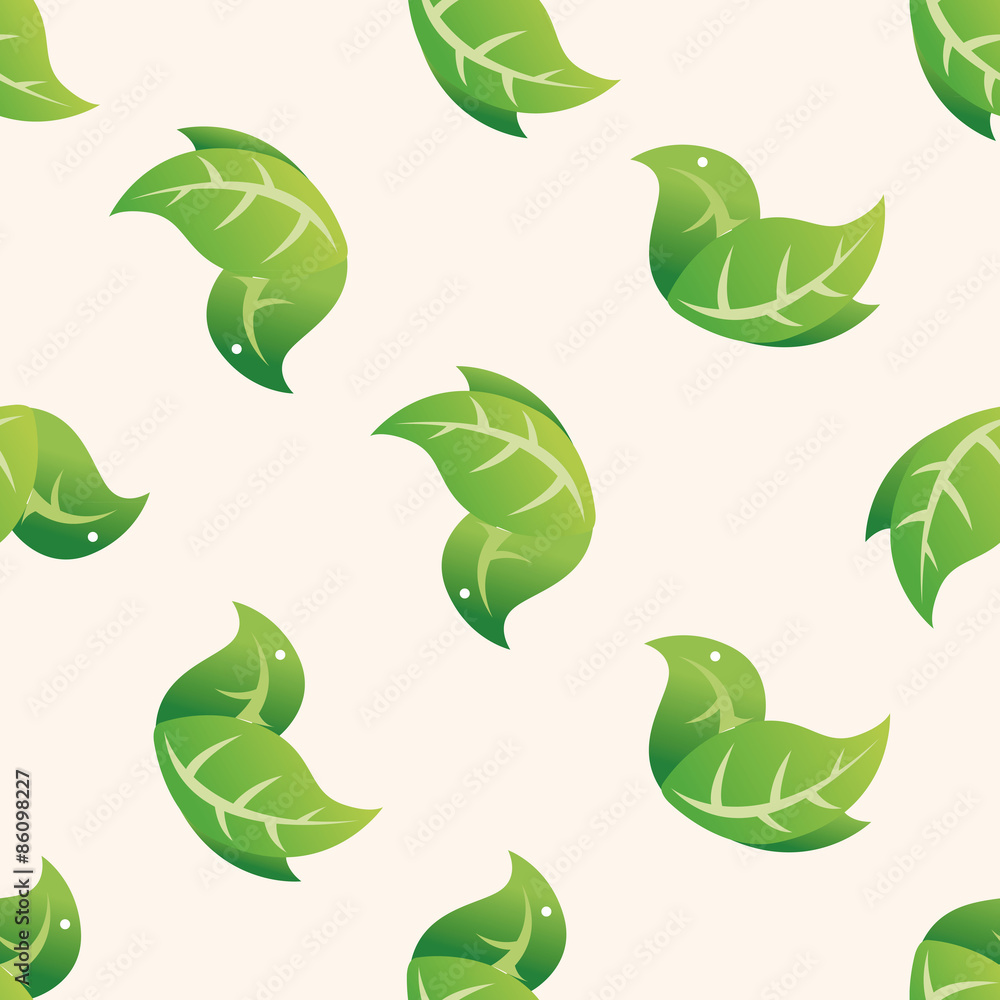 Fototapeta premium Environmental protection concept ; Protect our for,seamless pattern