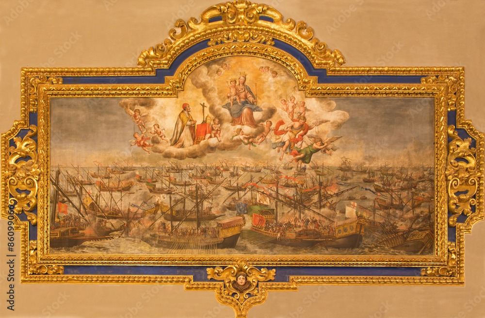 Seville - The paint of Battle of Lepanto from 7. 10. 1571 
