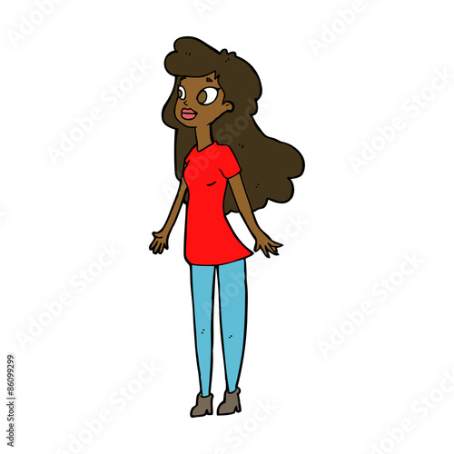 cartoon pretty girl