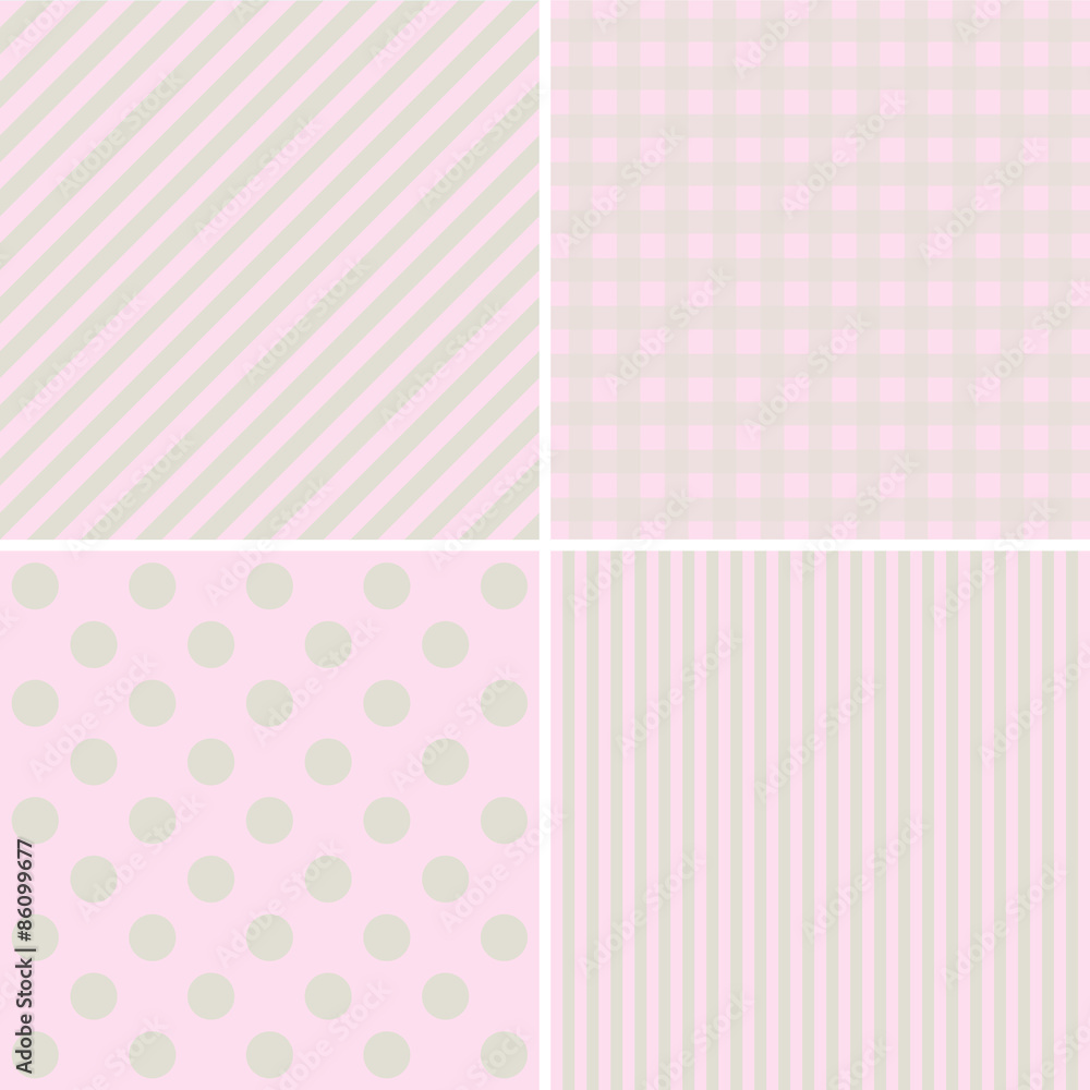 set of sweet pink pattern set of sweet pink pattern