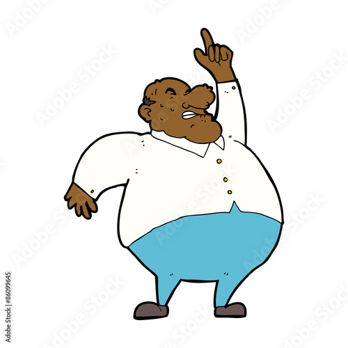 cartoon big fat boss