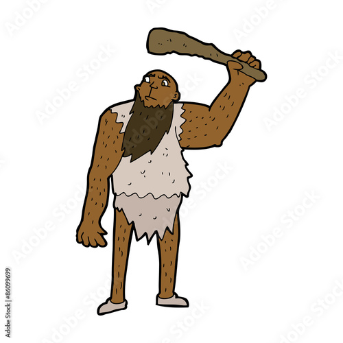 cartoon neanderthal