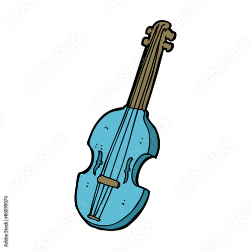 cartoon violin