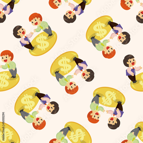 Office workers ,seamless pattern