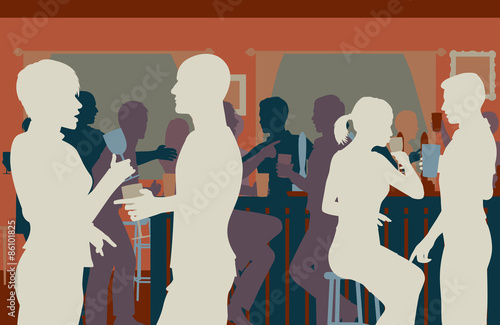 Pub crowd