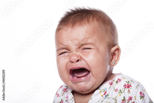 Canvas Print baby crying
