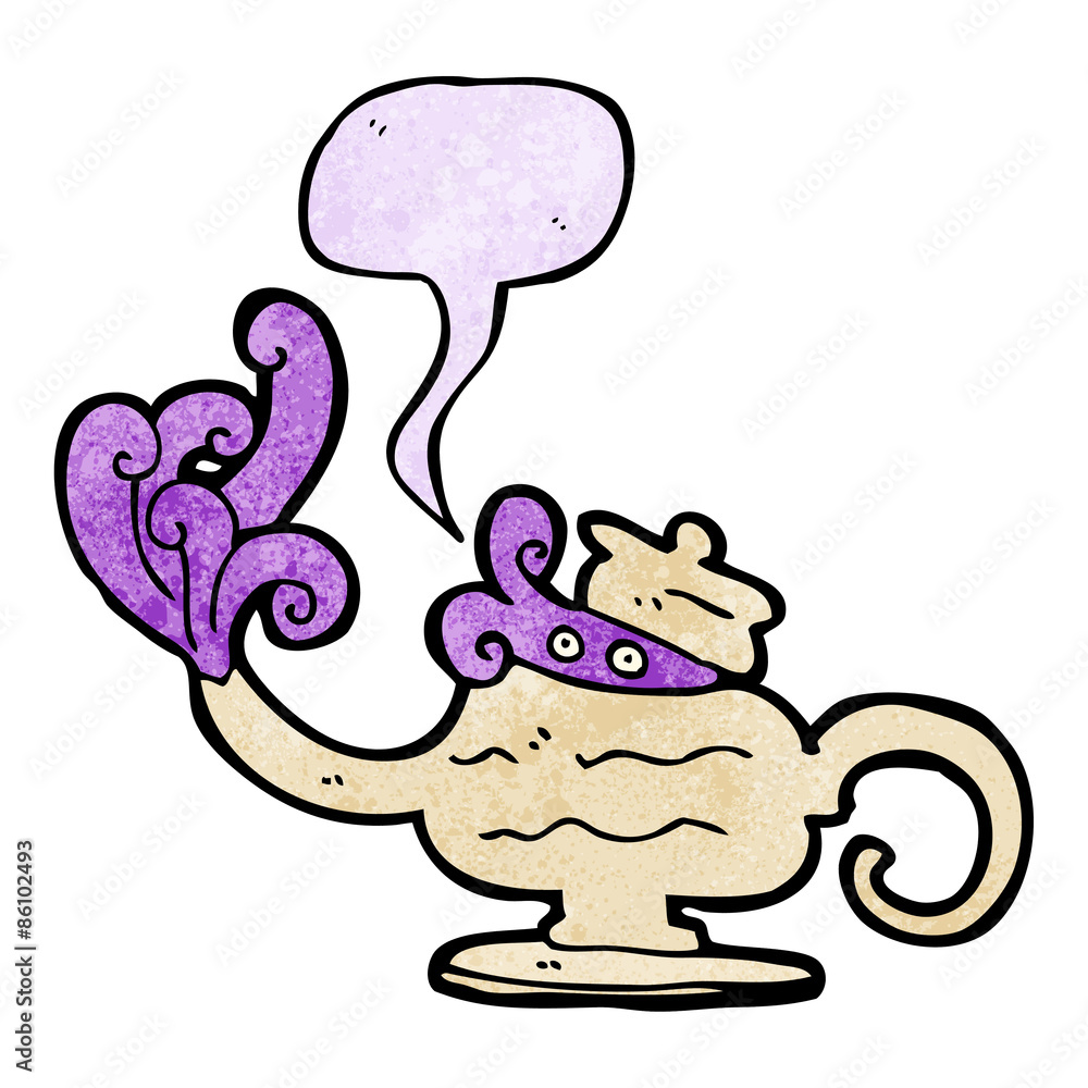 cartoon genie in lamp cartoon genie in lamp