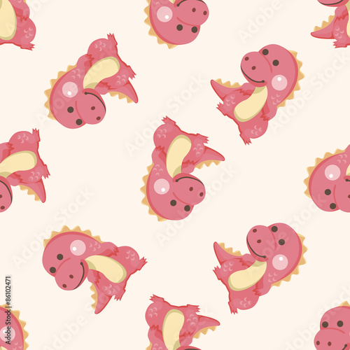 dinosaur cartoon ,seamless pattern