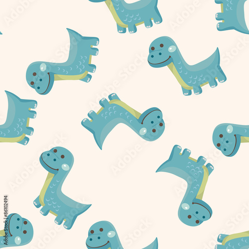 dinosaur cartoon  seamless pattern