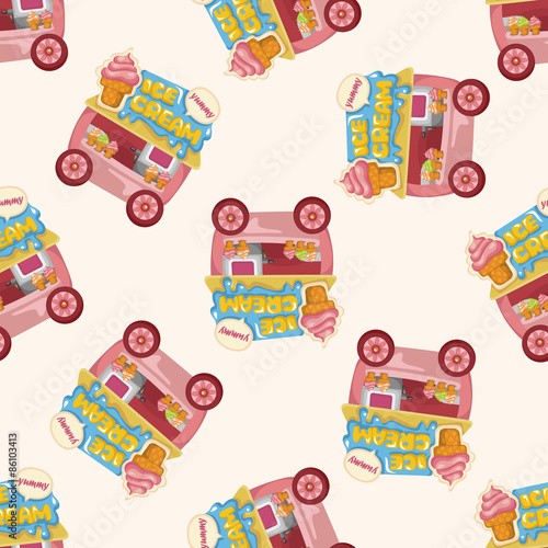 style dining car ,seamless pattern