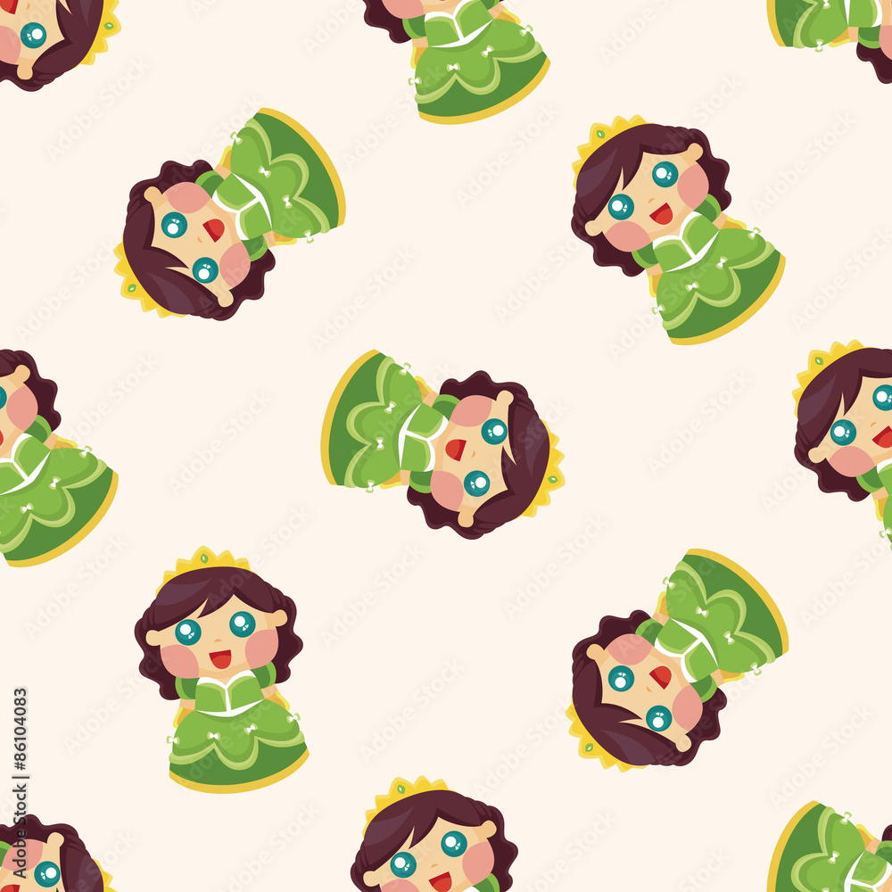 Fototapeta premium Royal theme princess ,seamless pattern