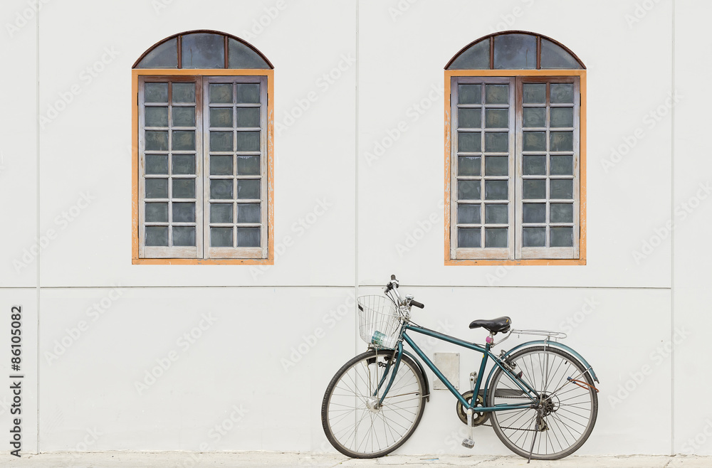 old bike and wall