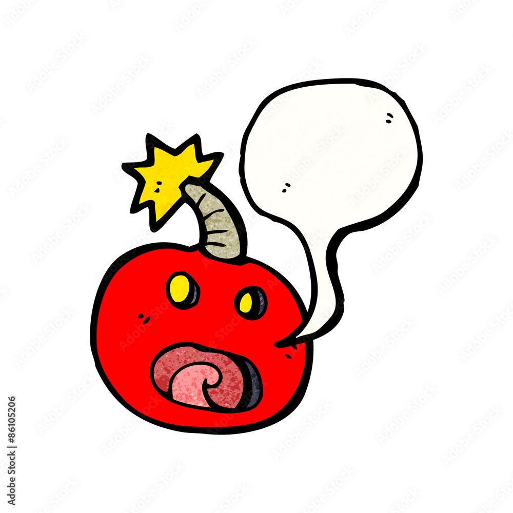 Obraz premium crazy bomb with speech bubble