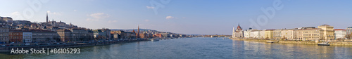 Panoramic cityscape of Budapest, Hungary © CCat82