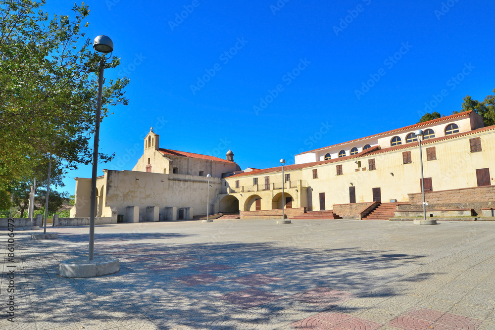 Valverde sanctuary square in Alghero