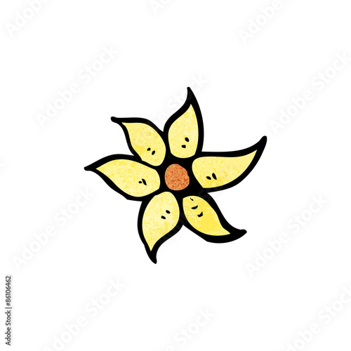 cartoon flower decorative element