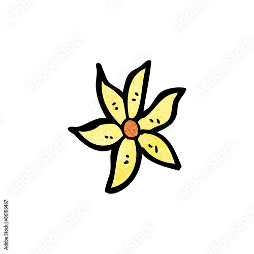 cartoon flower decorative element