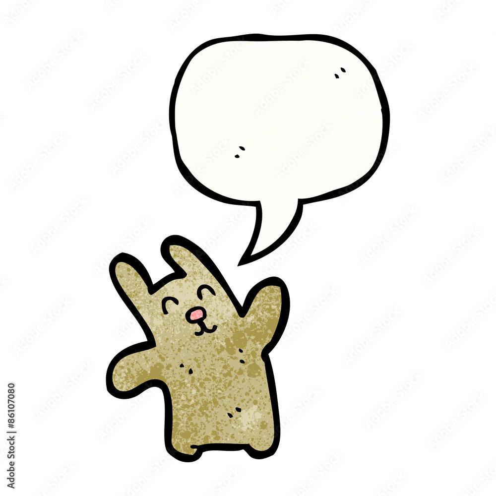 cartoon rabbit with speech bubble cartoon rabbit with speech bubble