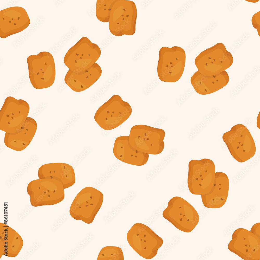 Fried foods theme chicken ,seamless pattern Fried foods theme chicken ,seamless pattern