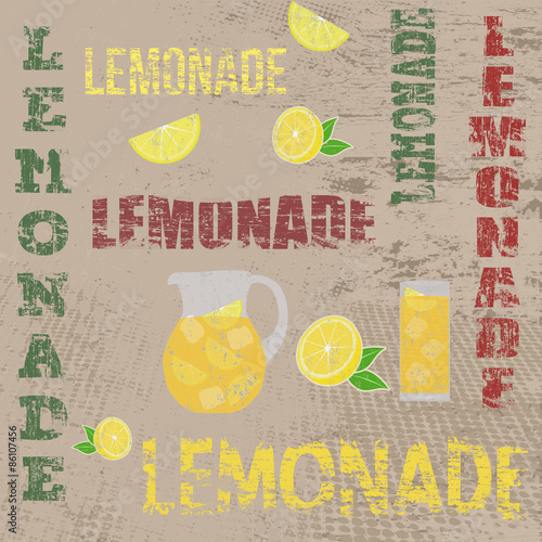 Lemonade retro poster