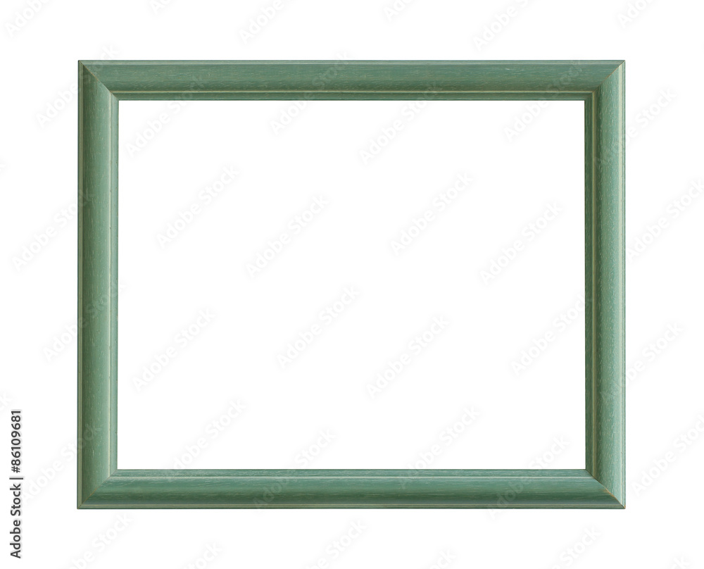 Wooden picture frame (with clipping path) isolated on white Wooden picture frame (with clipping path) isolated on white