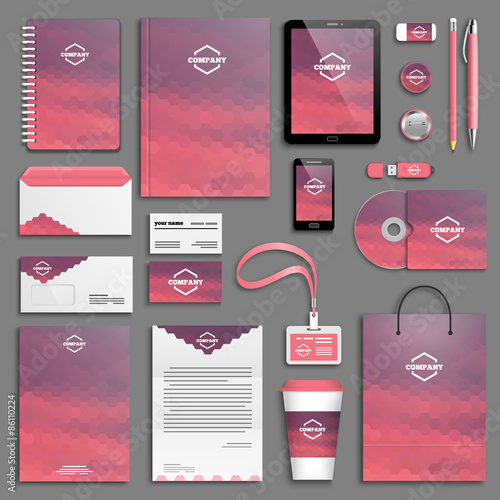 Corporate identity template set
