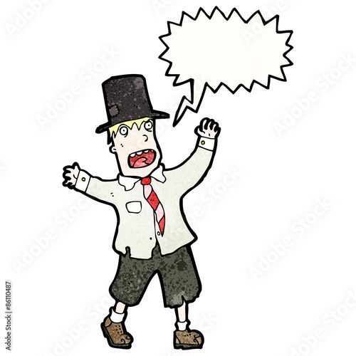 crazy cartoon tramp