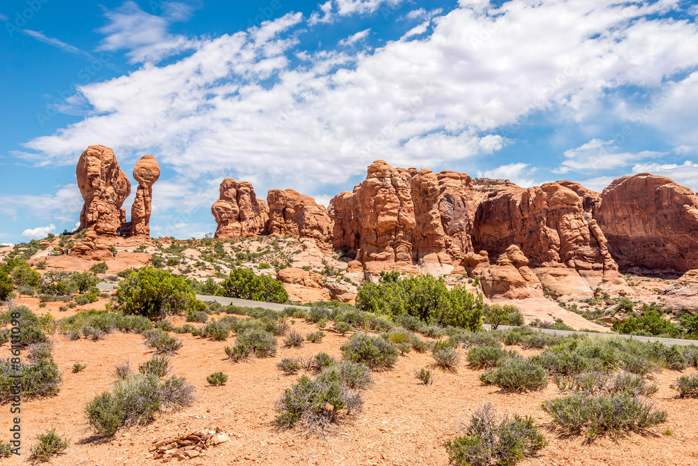 Rock Formations with Balanced Rock
