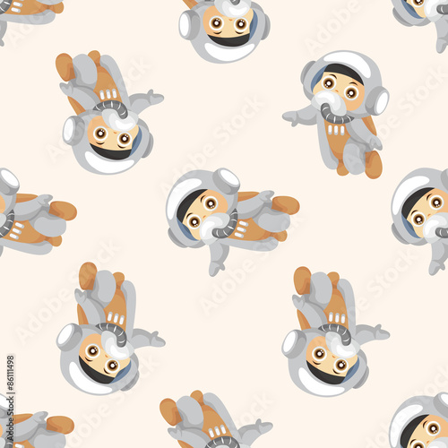 Space astronaut  seamless pattern