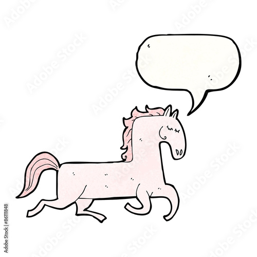 cartoon prancing horse
