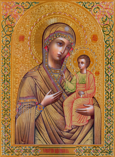 Fotografia Jerusalem - Madonna in Russian orthodox Church of Mary of Magdalene