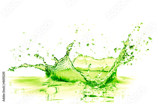 green juice splash, abstract summer beverage