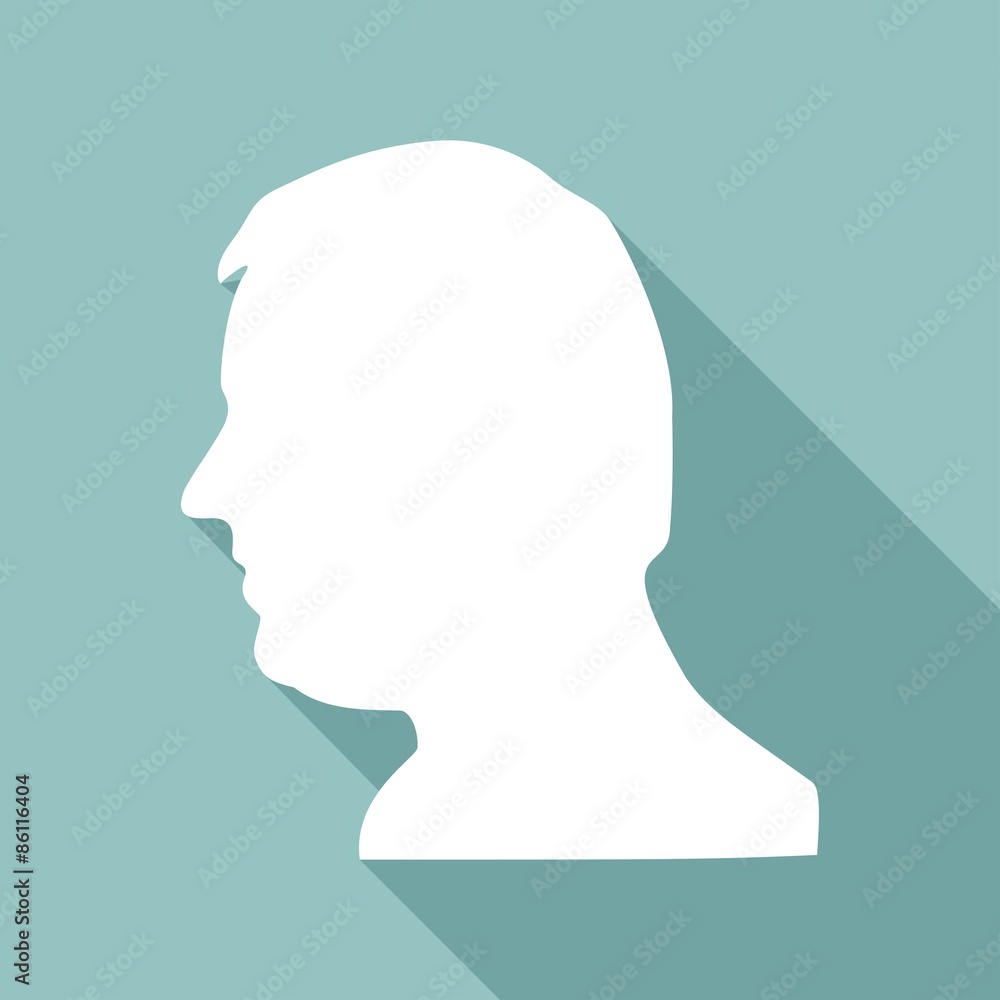 Icon Gear head with a long shadow Icon Gear head with a long shadow
