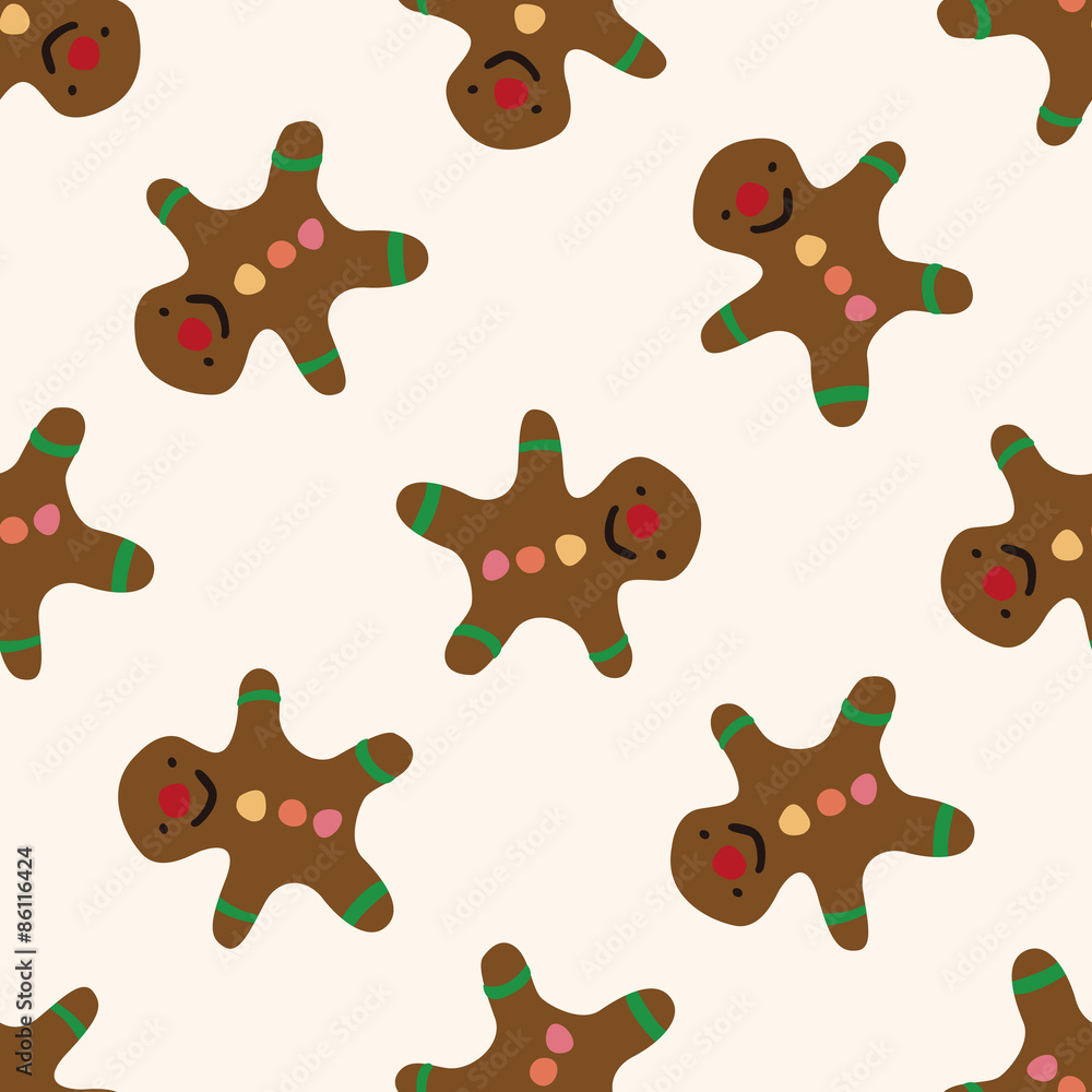 Christmas gingerbread man icon 10,seamless pattern Christmas gingerbread man icon 10,seamless pattern