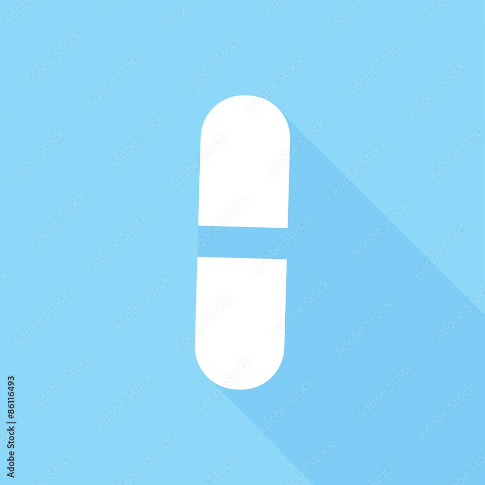 medicine icon with a long shadow medicine icon with a long shadow
