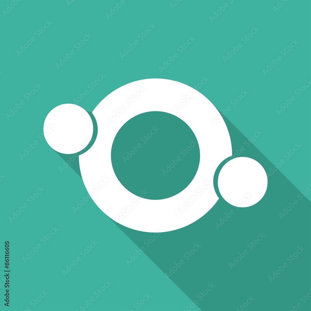Hands Deal Design Icon with a long shadow Hands Deal Design Icon with a long shadow