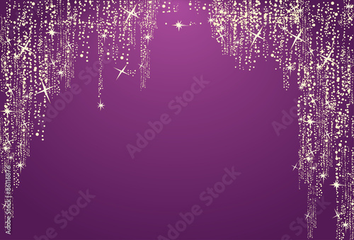 magic purple glitter background