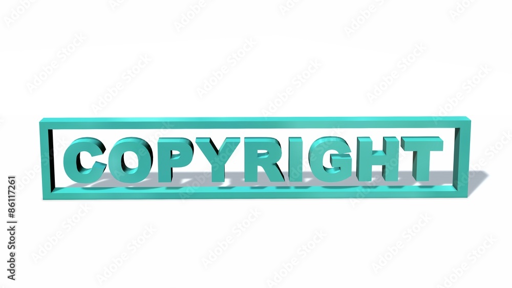 Copyright sign isolated on white background Copyright sign isolated on white background