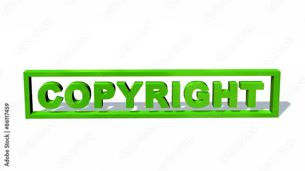Copyright sign isolated on white background Copyright sign isolated on white background