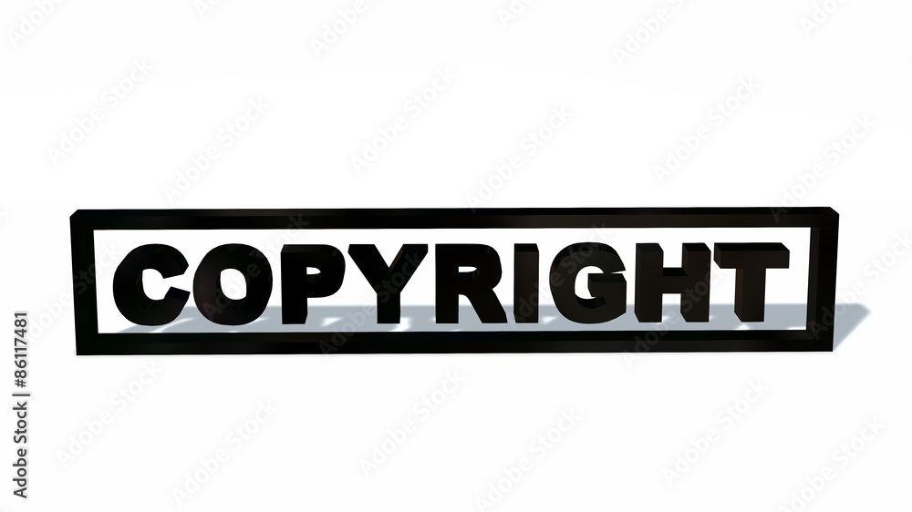 Copyright sign isolated on white background Copyright sign isolated on white background