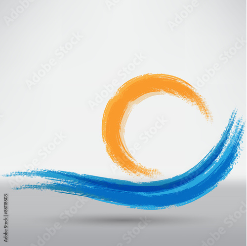 Blue wave sign