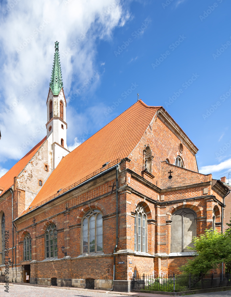Lutheran Evangelical St. John's Church, Riga, Latvia. The church is active place of worship, with more than a thousand registered members 
