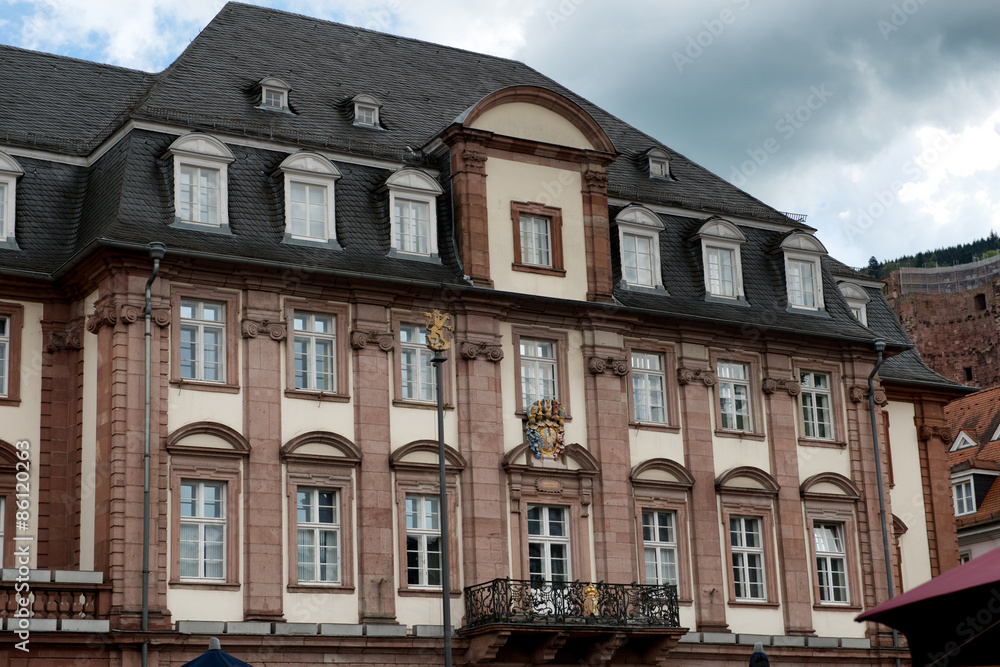 Facade of Historic Heidelberg Town Hall
